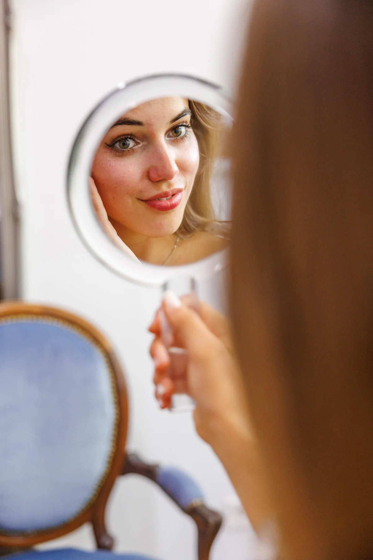 Lashes und Brows Ergebnis im Spiegel bei La Princessa