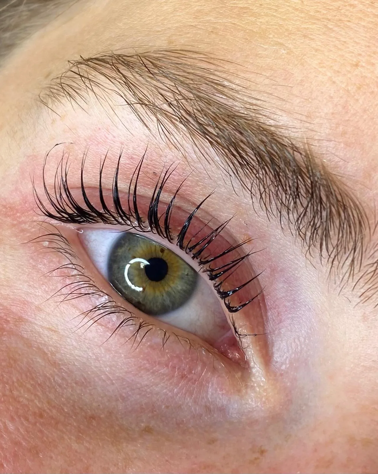 Naturwimpern nach dem Wimpernlifting bei La Princessa